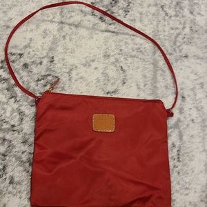 Bric's red satin purse